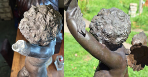 restauracao de esculturas em metal